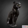 1534492 - PBR Game 3D Models - Macska Szobor 3D Max