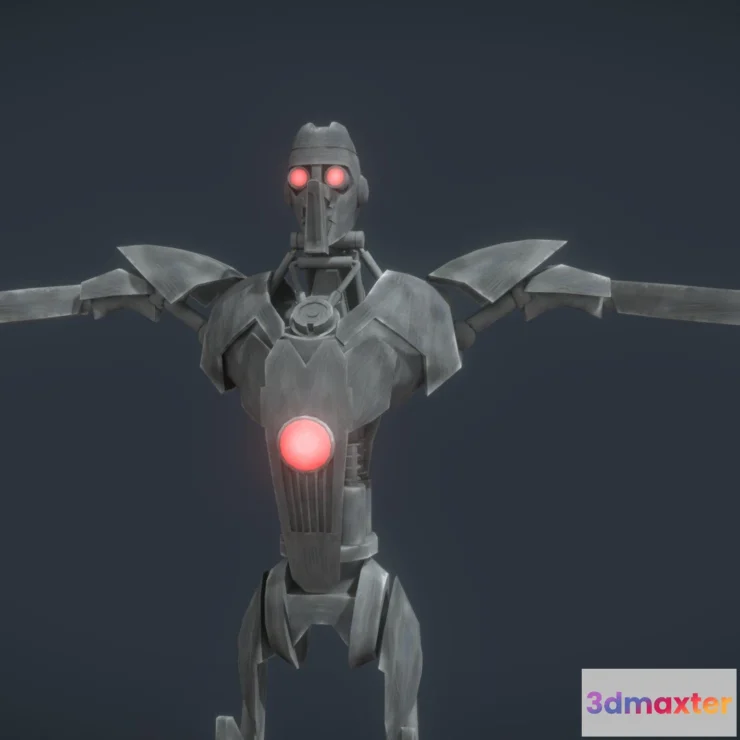 1534496 - PBR Game 3D Models - Magnaguard Clone Wars Rig Lowpoly 3D Max