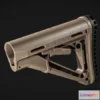 1534500 - PBR Game 3D Models - Magpul CTR FDE Buttstock 3D Max