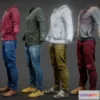 1534520 - PBR Game 3D Models - Male Clothing Collection V1 3D Max