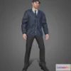 1534546 - PBR Game 3D Models - Man Agent Outfit Rigged 3D Max