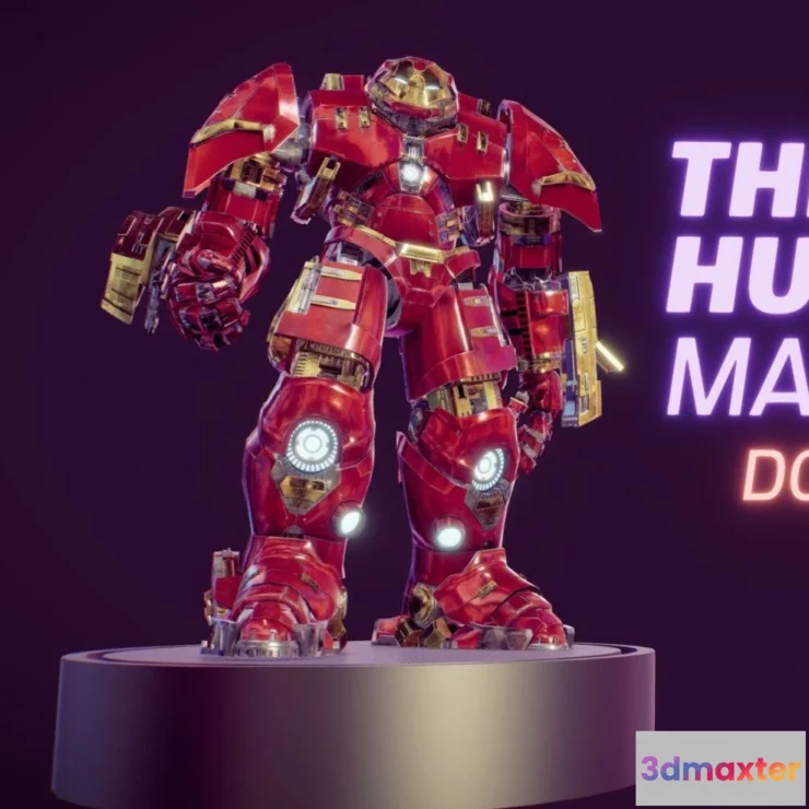 1534580 - PBR Game 3D Models - Mark Xliv The Hulkbuster 3D Max