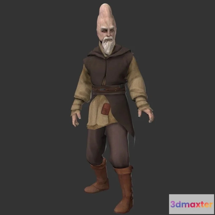 1534614 - PBR Game 3D Models - Master Ki Adi Mundi 3D Max