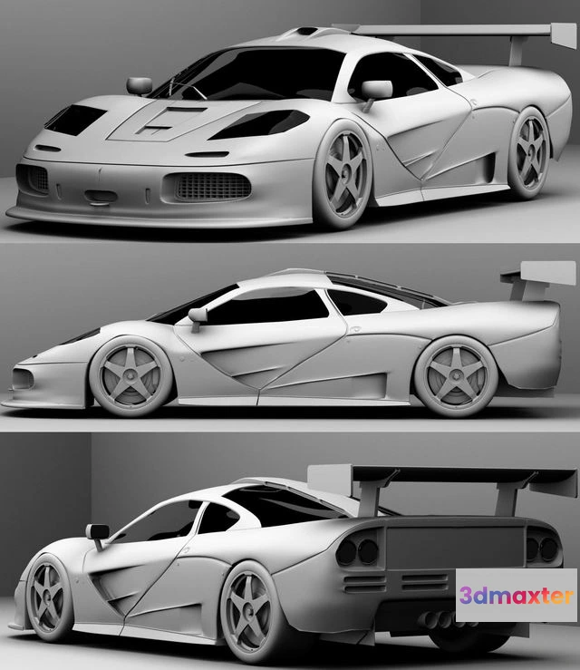 1534646 - PBR Game 3D Models - MCLAREN F1 GTR 3D Max