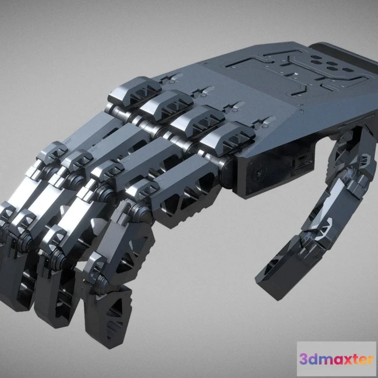 1534660 - PBR Game 3D Models - Mech Hand 3D Max