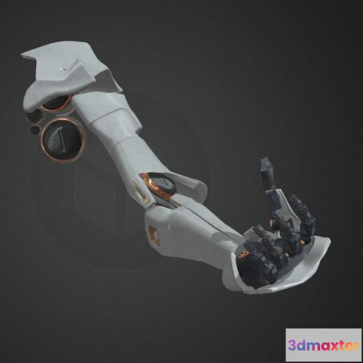 1534672 - PBR Game 3D Models - Mechanical Arm Animated 3D Max