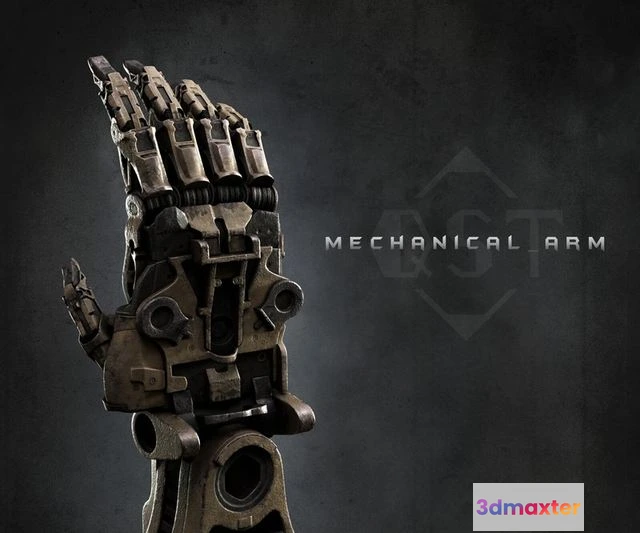 1534674 - PBR Game 3D Models - Mechanical arm 3D Max