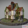 1534708 - PBR Game 3D Models - Medieval House 3D Max