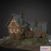 1534718 - PBR Game 3D Models - Medieval Tavern 3D Max