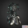 1534730 - PBR Game 3D Models - Medusa Gorgon Bust Sculpt 3D Max
