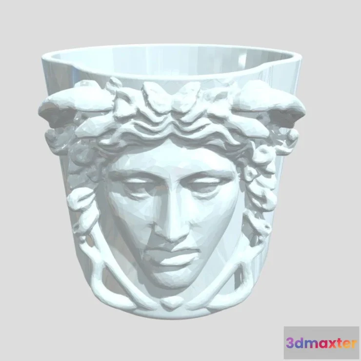 1534736 - PBR Game 3D Models - Medusa Plant Pot 3D Max