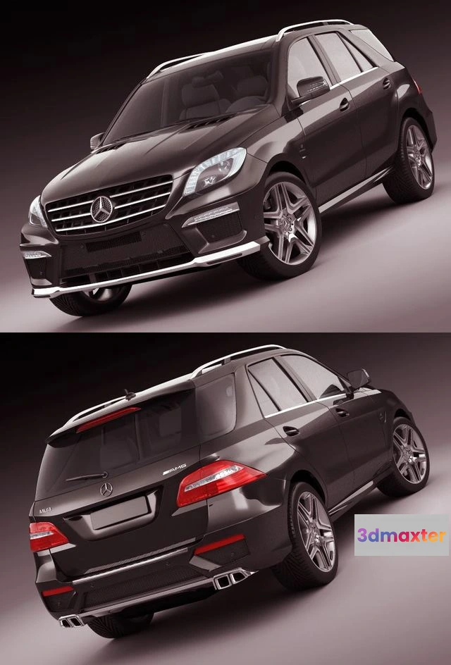 1534776 - PBR Game 3D Models - Mercedes ML63 AMG 3D Max