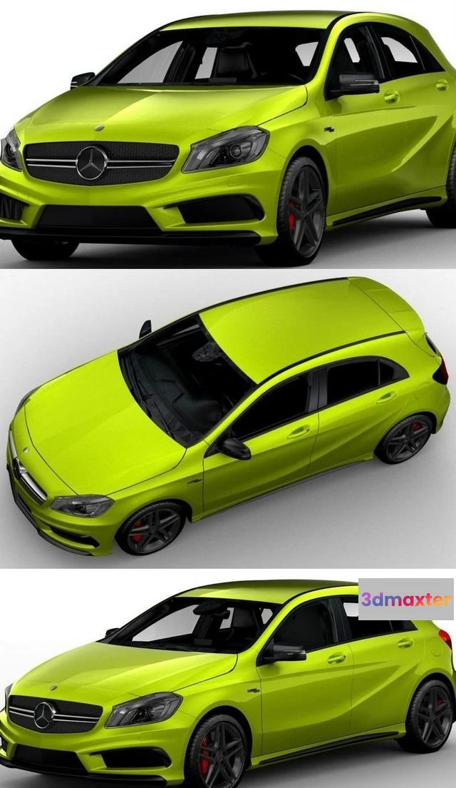 1534780 - PBR Game 3D Models - Mercedes-Benz A45 AMG Edition 3D Max