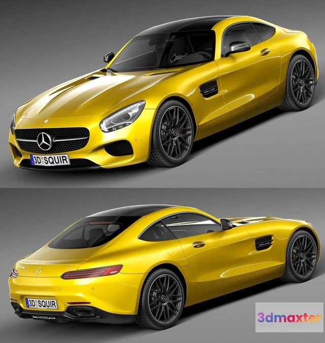 1534784 - PBR Game 3D Models - Mercedes-Benz AMG GT S 2016 3D Max