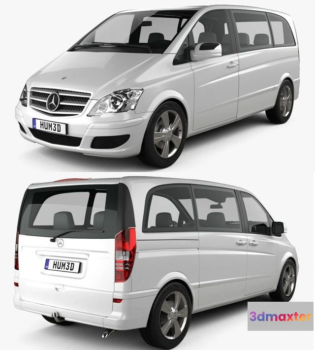 1534794 - PBR Game 3D Models - Mercedes-Benz Viano Compact 2011 3D Max