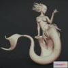 1534802 - PBR Game 3D Models - Mermaid Zbrush Sculpt 3D Max