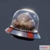 1534812 - PBR Game 3D Models - Metal Slug Martian Mini Ufo 3D Max