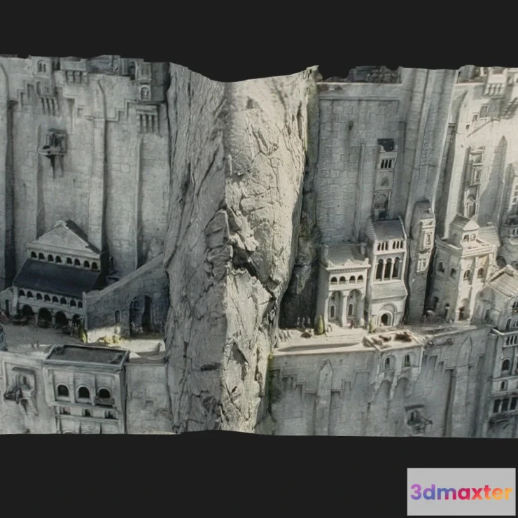 1534848 - PBR Game 3D Models - Minas Tirith Lord Of The Rings 3D Max