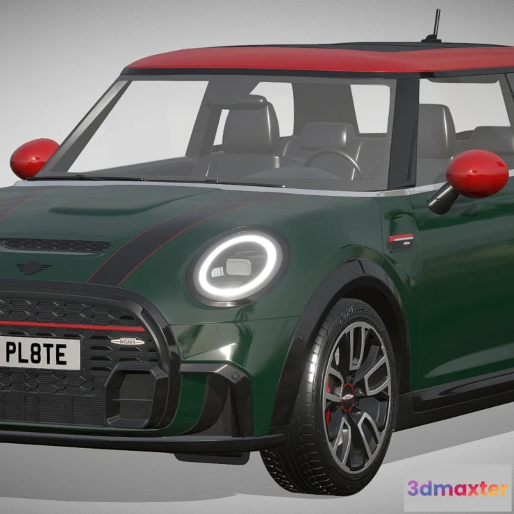 1534858 - PBR Game 3D Models - Mini Cooper JCW 3-door 2022 3D Max