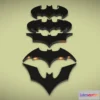 1534864 - PBR Game 3D Models - Minimalistic Batman Emblems Logo 3D Max