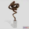 1534896 - PBR Game 3D Models - Modern Abstract Bronze Art Sculpture 31 3D Max