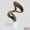 1534898 - PBR Game 3D Models - Modern Abstract Copper Art Sculpture 37 3D Max
