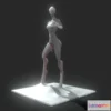 1534930 - PBR Game 3D Models - Moonwalker 3D Printable Sci Fi Female 3D Max