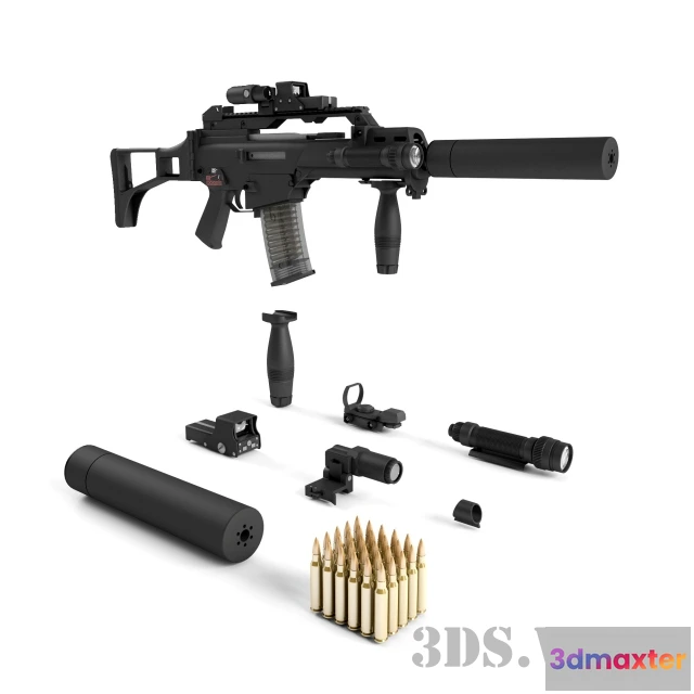 1667158 - other-models - H&K G36C assault rifle 3D Max