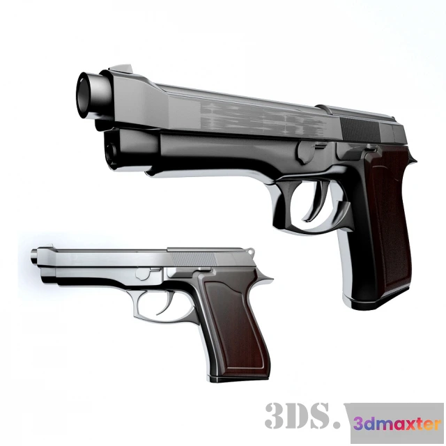 1667160 - other-models - Beretta pistol 3D Max
