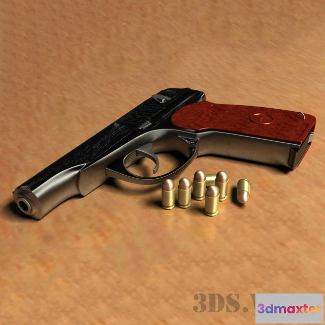1667170 - other-models - Makarov pistol 9 mm 3D Max