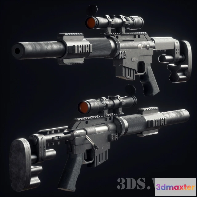 1667178 - other-models - McMillan CS5 sniper rifle 3D Max