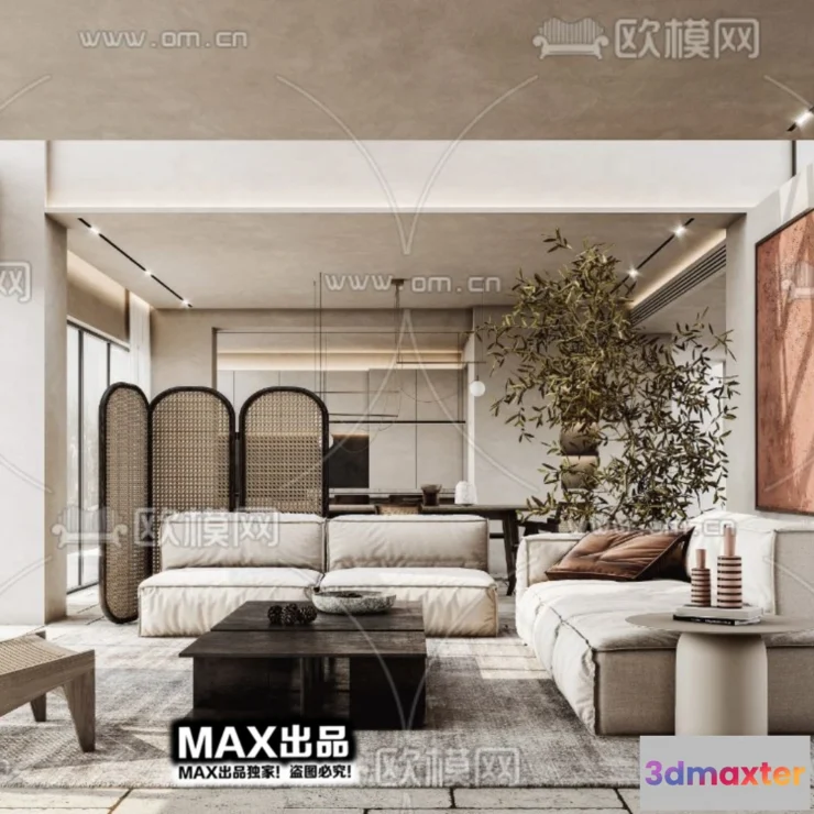 1246840 - 3D SCENES - WABI SABI STYLE - VRAY  CORONA - 3D MODEL - 4544