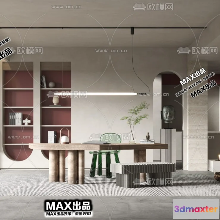 1246856 - 3D SCENES - WABI SABI STYLE - VRAY  CORONA - 3D MODEL - 4552