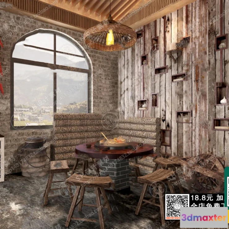 1249590 - 3D SCENES - WABI SABI STYLE - VRAY  CORONA - 3D MODEL - 5919