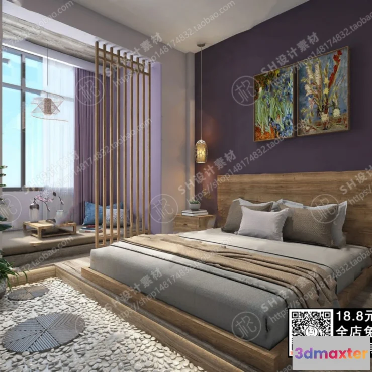1249636 - 3D SCENES - WABI SABI STYLE - VRAY  CORONA - 3D MODEL - 5942