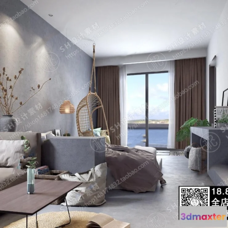 1249638 - 3D SCENES - WABI SABI STYLE - VRAY  CORONA - 3D MODEL - 5943