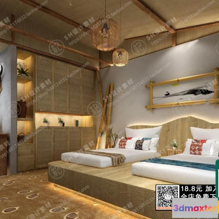 1249644 - 3D SCENES - WABI SABI STYLE - VRAY  CORONA - 3D MODEL - 5946