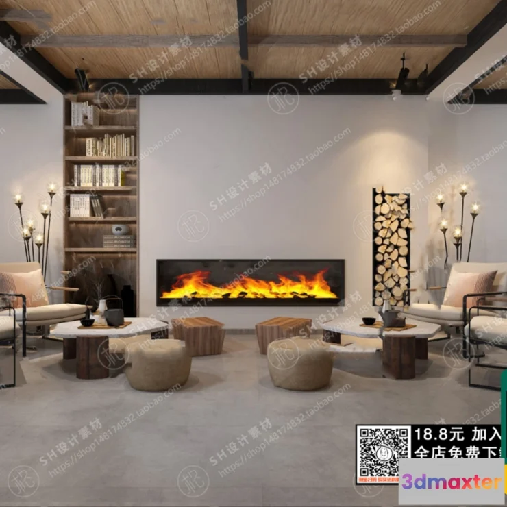 1249650 - 3D SCENES - WABI SABI STYLE - VRAY  CORONA - 3D MODEL - 5949