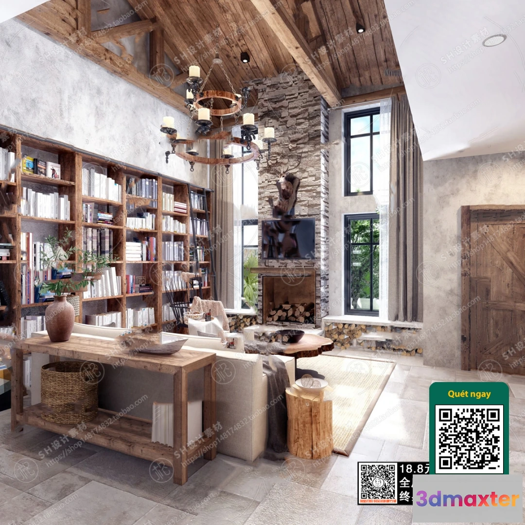 1249652 - 3D SCENES - WABI SABI STYLE - VRAY  CORONA - 3D MODEL - 5950