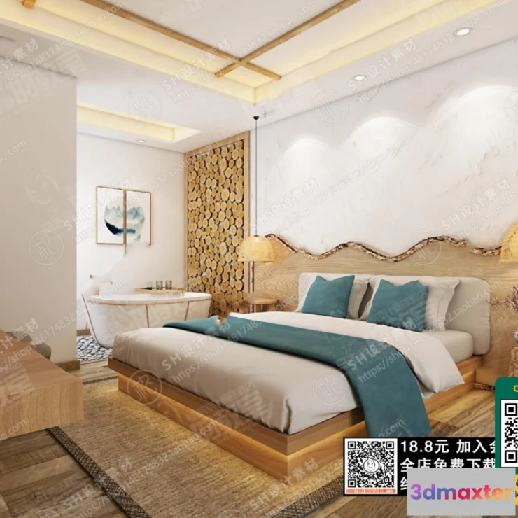 1249656 - 3D SCENES - WABI SABI STYLE - VRAY  CORONA - 3D MODEL - 5952