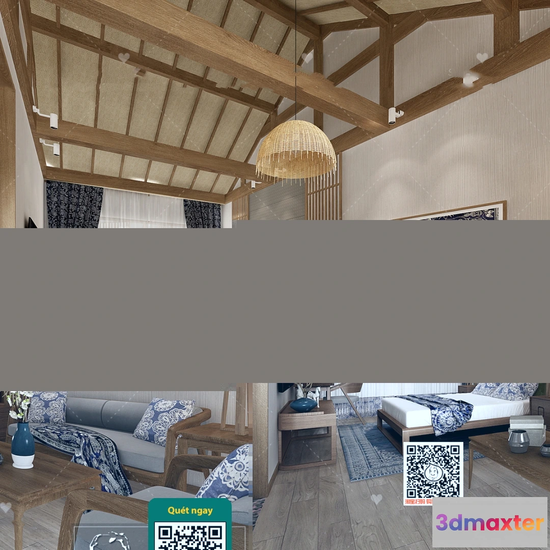 1249670 - 3D SCENES - WABI SABI STYLE - VRAY  CORONA - 3D MODEL - 5959