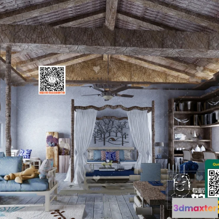 1249702 - 3D SCENES - WABI SABI STYLE - VRAY  CORONA - 3D MODEL - 5975