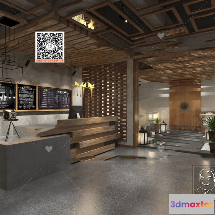 1249722 - 3D SCENES - WABI SABI STYLE - VRAY  CORONA - 3D MODEL - 5985