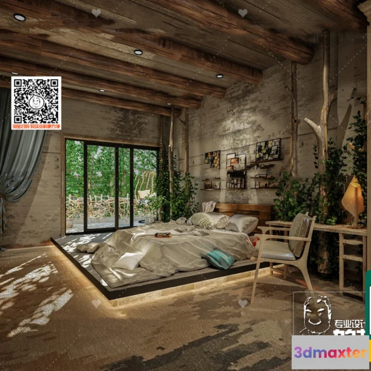 1249738 - 3D SCENES - WABI SABI STYLE - VRAY  CORONA - 3D MODEL - 5993