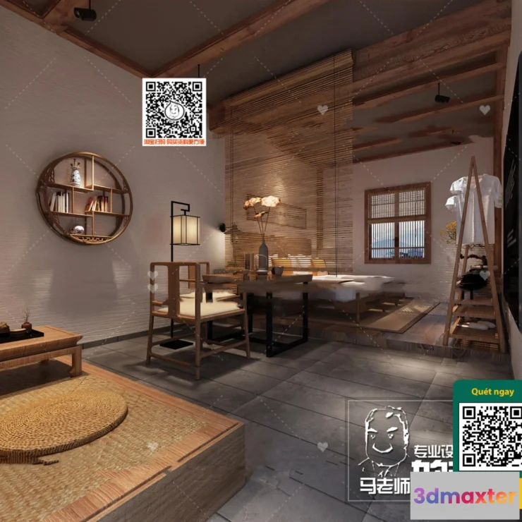1249746 - 3D SCENES - WABI SABI STYLE - VRAY  CORONA - 3D MODEL - 5997