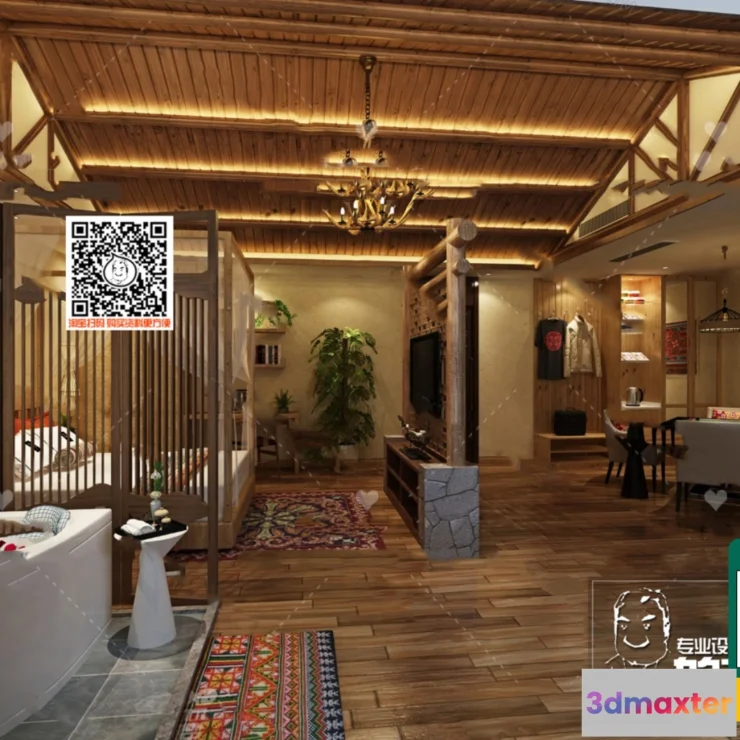 1249754 - 3D SCENES - WABI SABI STYLE - VRAY  CORONA - 3D MODEL - 6001