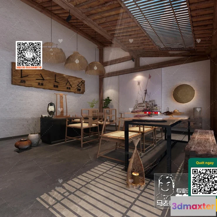 1249768 - 3D SCENES - WABI SABI STYLE - VRAY  CORONA - 3D MODEL - 6008