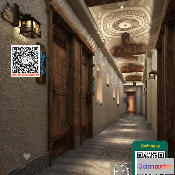 1249772 - 3D SCENES - WABI SABI STYLE - VRAY  CORONA - 3D MODEL - 6010