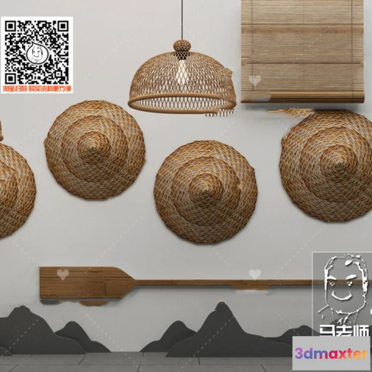 1249782 - 3D SCENES - WABI SABI STYLE - VRAY  CORONA - 3D MODEL - 6015