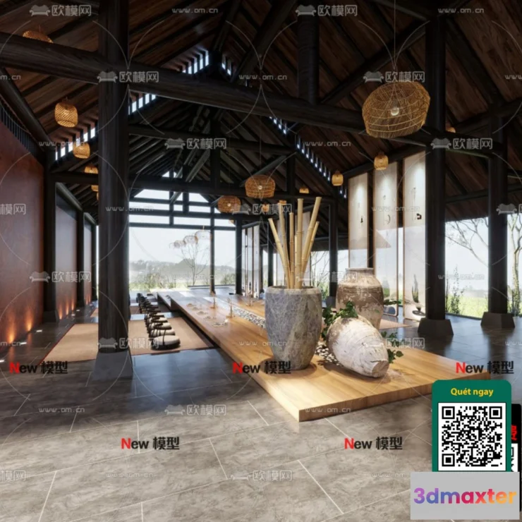 1249804 - 3D SCENES - WABI SABI STYLE - VRAY  CORONA - 3D MODEL - 6026
